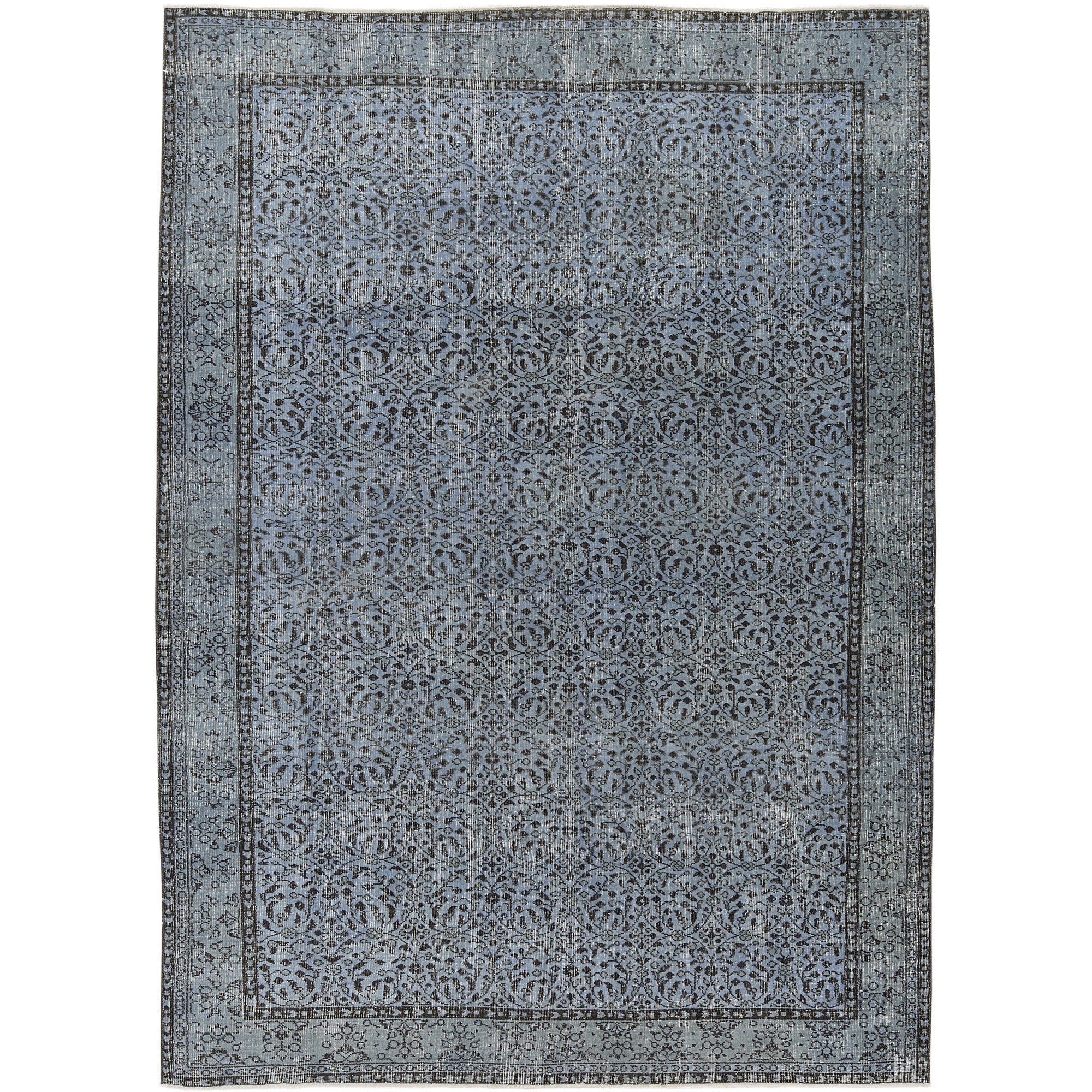 Vedette | Vintage Turkish Splendor | Exquisite Blue Rug | Kuden Rugs