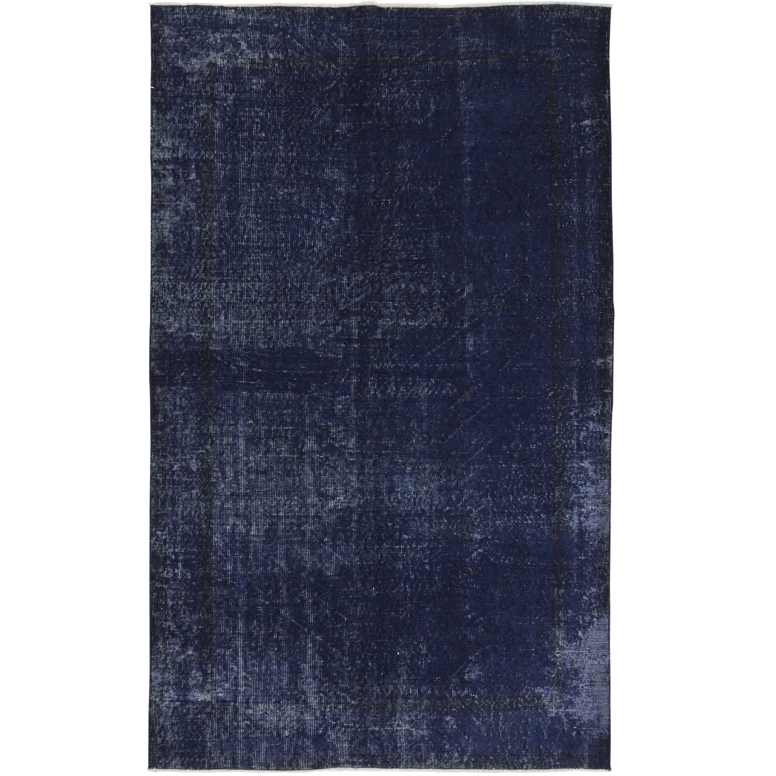 5' x 9' Vintage Turkish Area Rug, Blue - Venus | Kuden Rugs