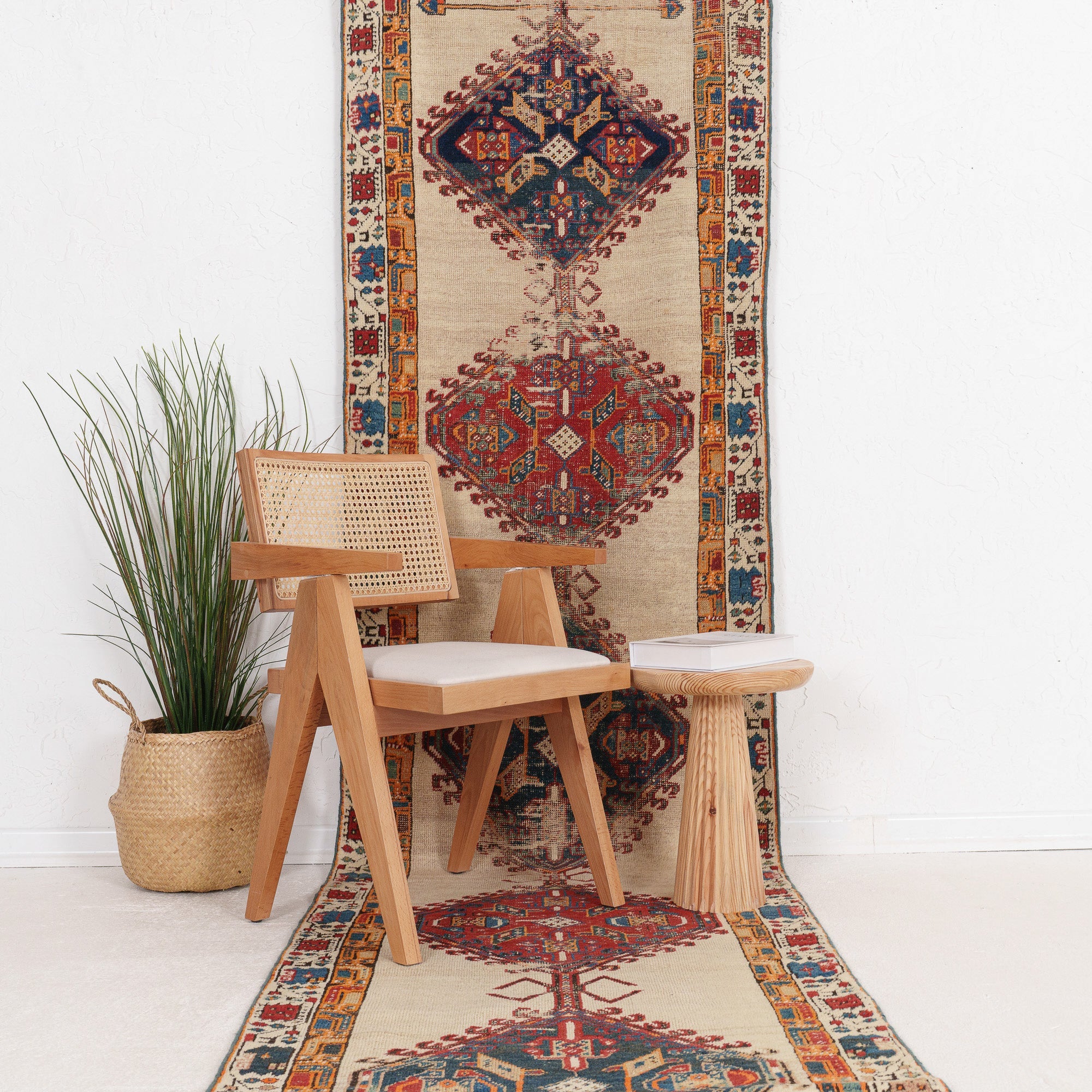 Caeliella - Vintage Kazak Runner Rug
