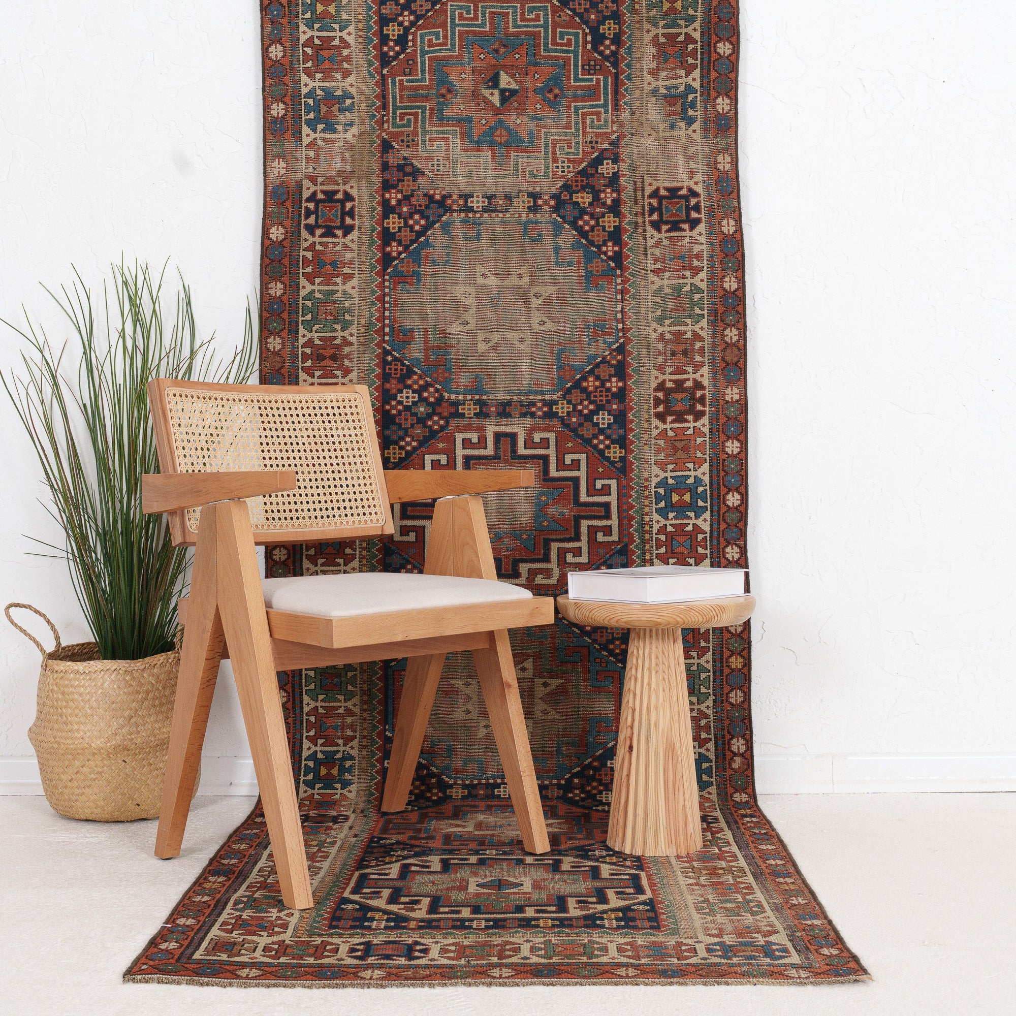 Elanena - Vintage Kazak Runner Rug