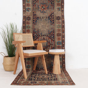 Elanena - Vintage Kazak Runner Rug