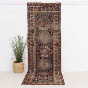 Elanena - Vintage Kazak Runner Rug
