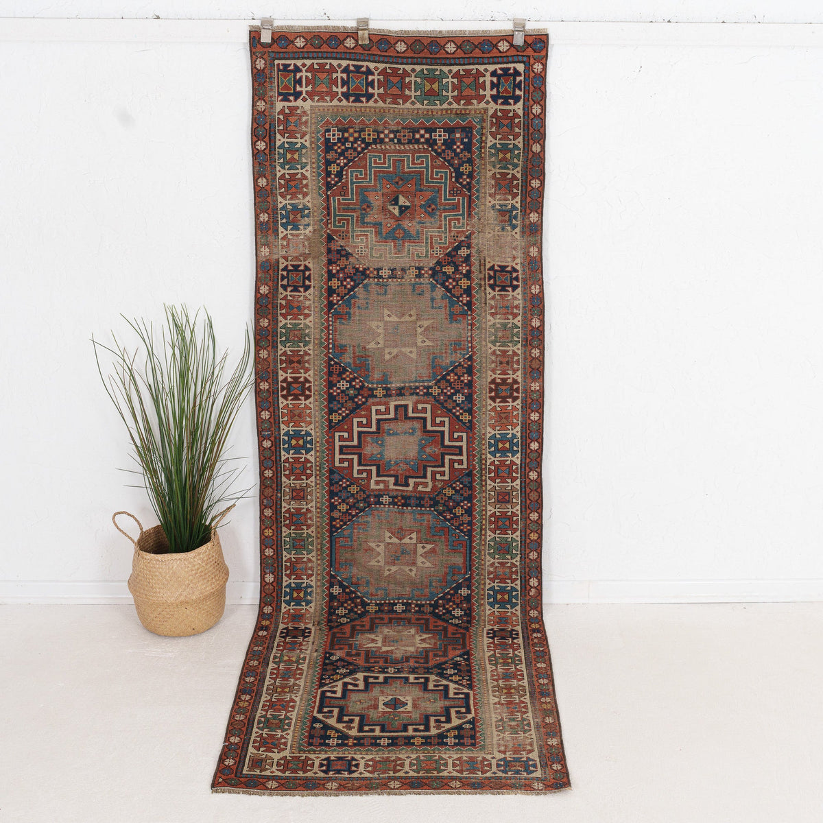 Elanena - Vintage Kazak Runner Rug