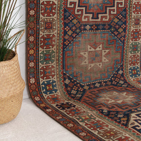 Elanena - Vintage Kazak Runner Rug