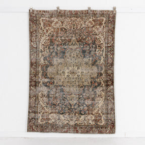 blue vintage 4x6 accent rug - perfect for the entryway, bedroom, hallway, living room