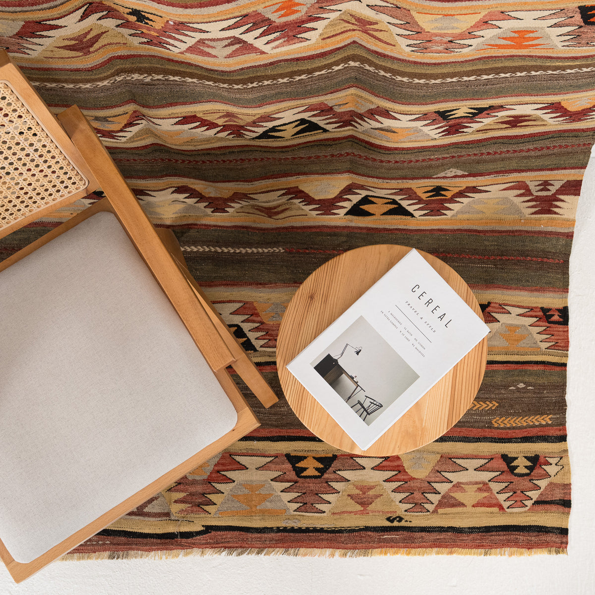 Kilim Red Area Rug