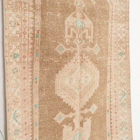 Brown and Beige Area Wool Rug