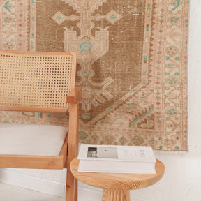 Antiquewashed Brown Area Rug