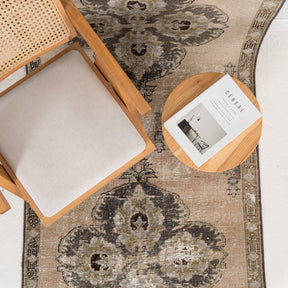 Antiquewashed Beige Runner Rug