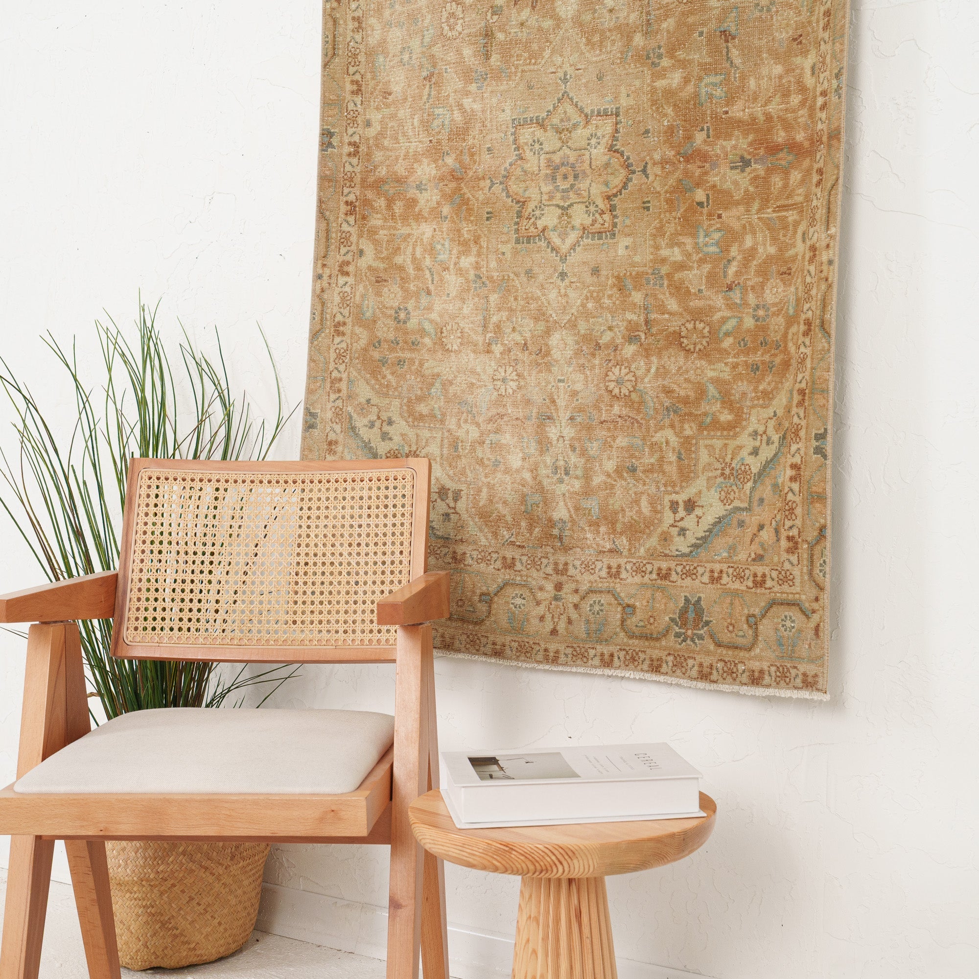 Antiquewashed Gold Area Rug