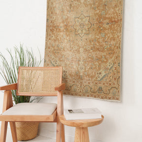 Antiquewashed Gold Area Rug