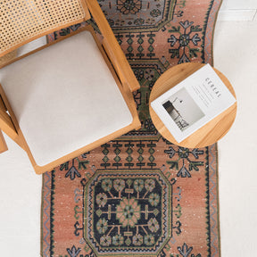 Antiquewashed Pink Runner Rug
