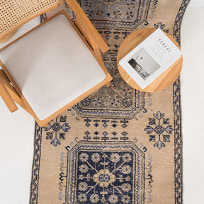 Antiquewashed Beige Runner Rug
