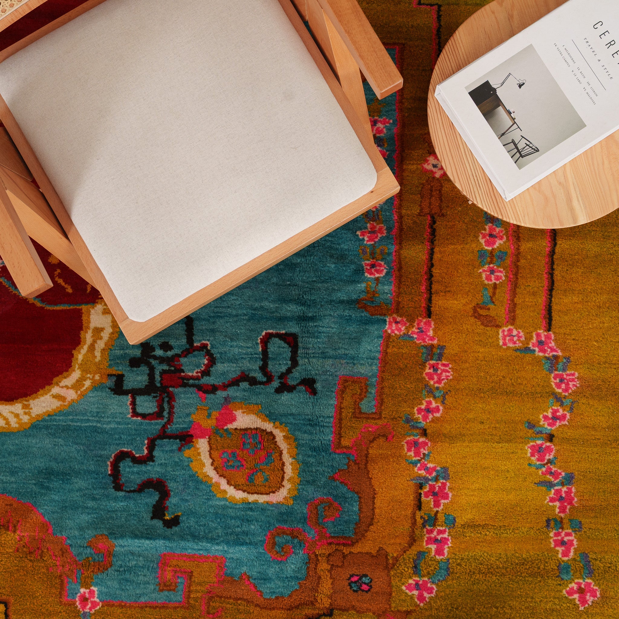 Oriental Gold Area Rug