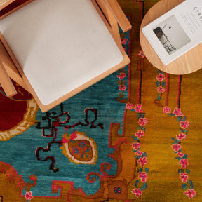 Oriental Gold Area Rug
