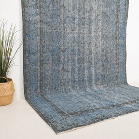 Blue and Gray Area Wool Rug