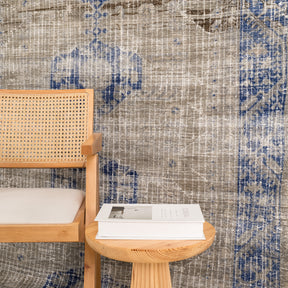 Antiquewashed Gray Area Rug