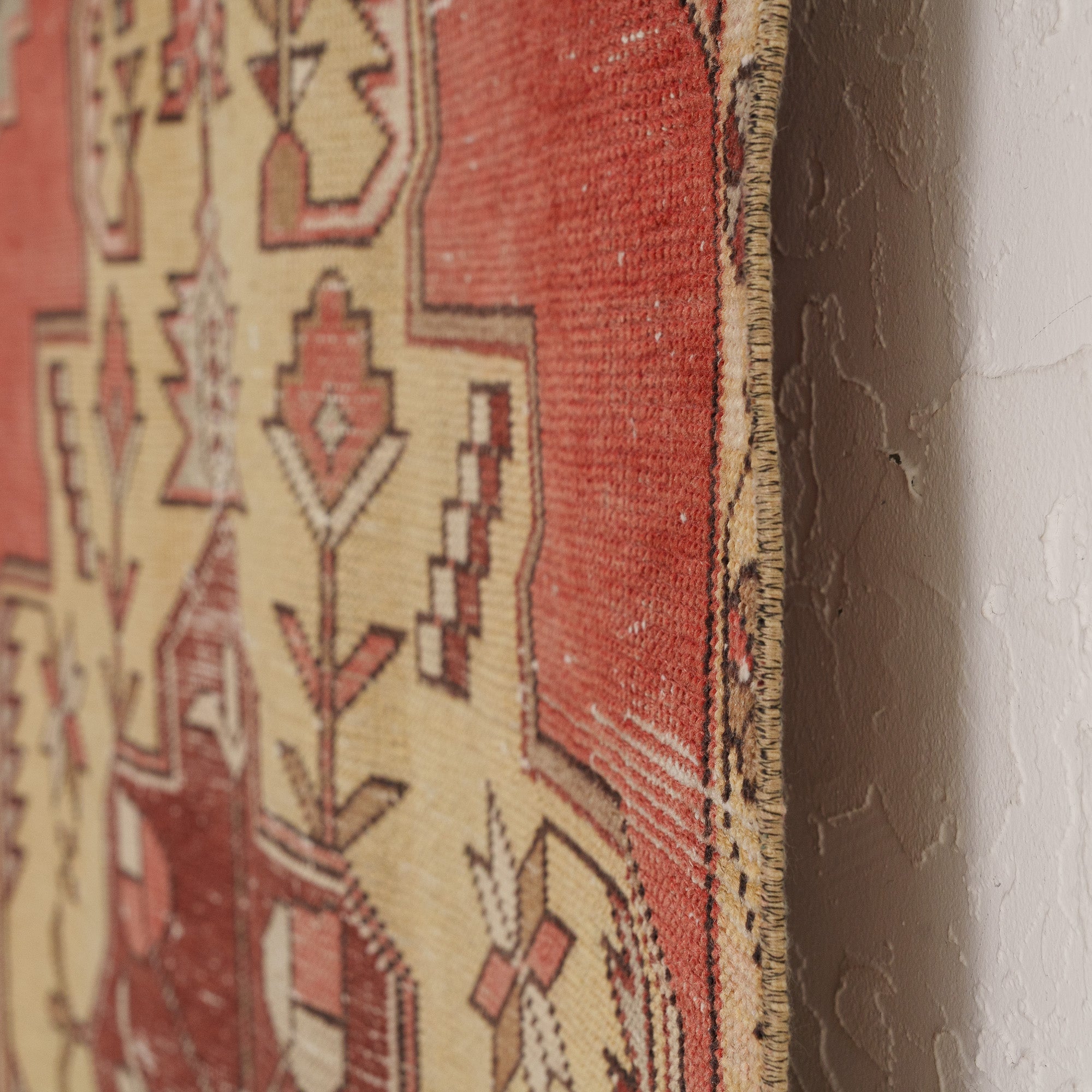 48×97 ViNTAGE TURKiSH RUG 4' x 8' - Vintage Turkish Area Rug, Red - Halcyone | Kuden Rugs