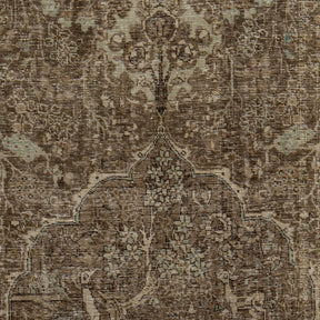 Authentic 6x10 area rug from persian, in subtle beige tones