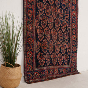 Red and Blue Area Wool Rug