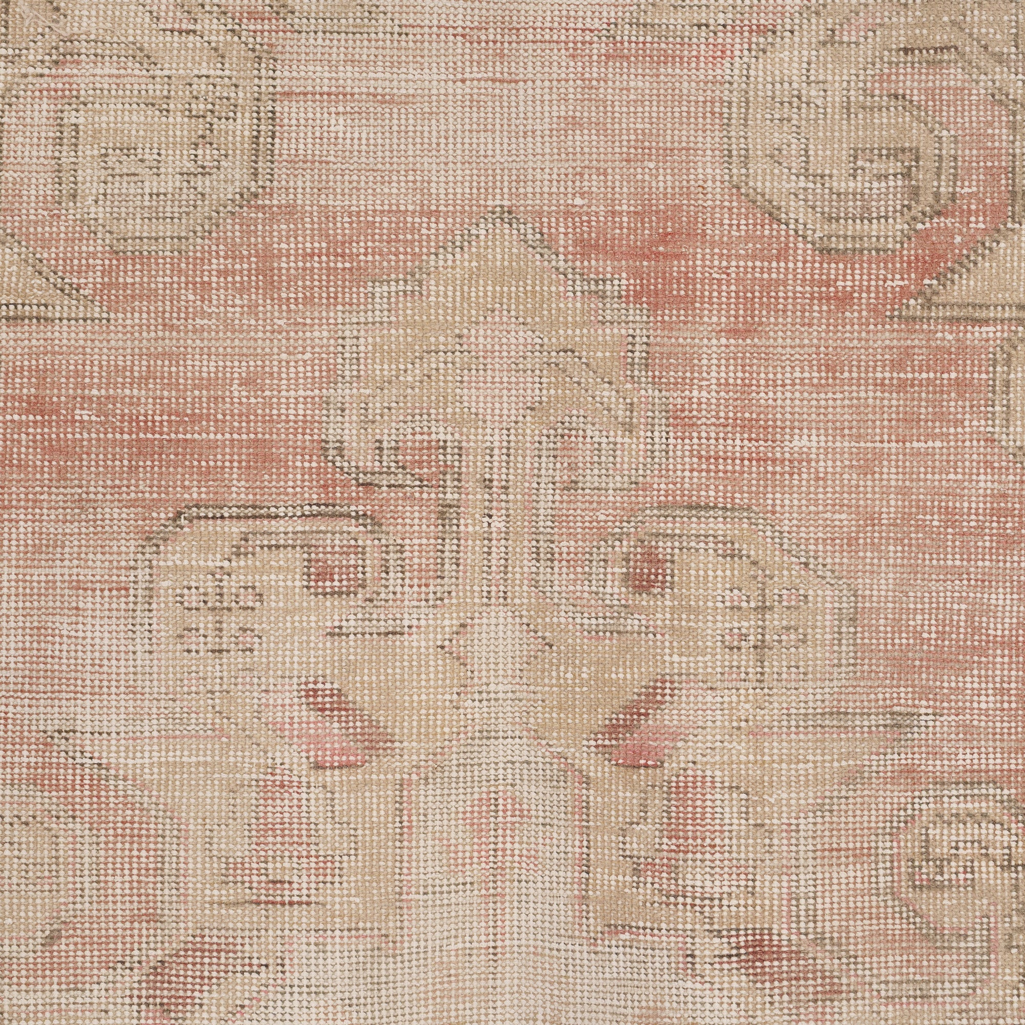 4' x 7' - Vintage Turkish Area Rug, Beige - Lucona | Kuden Rugs