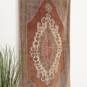 Brown and Beige Area Wool Rug