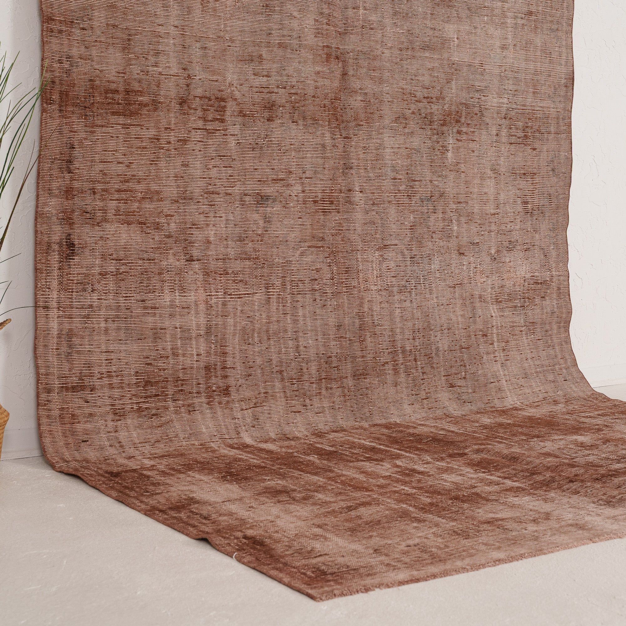 Orange and  Area Wool Rug
