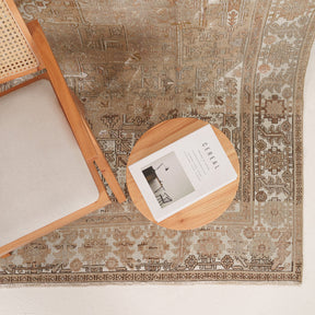 Antiquewashed Beige Area Rug