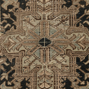 Authentic 7x9 area rug from persian, in subtle brown tones