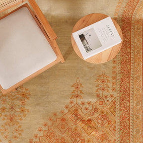 Oriental Beige Area Rug