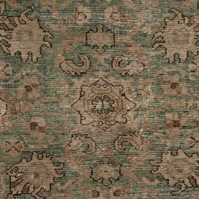 Authentic 8x11 area rug from persian, in subtle green tones