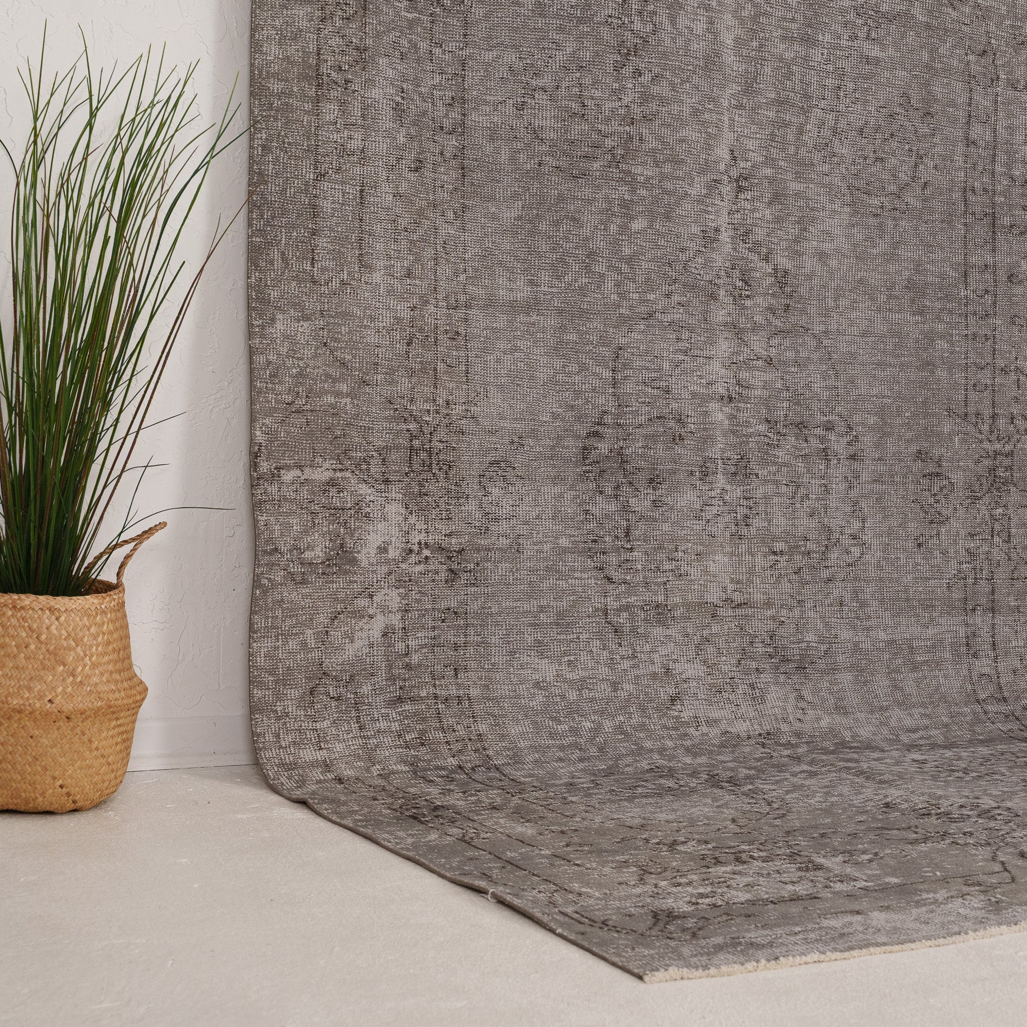 Gray and  Area Wool Rug