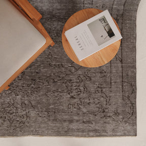 Overdyed Gray Area Rug
