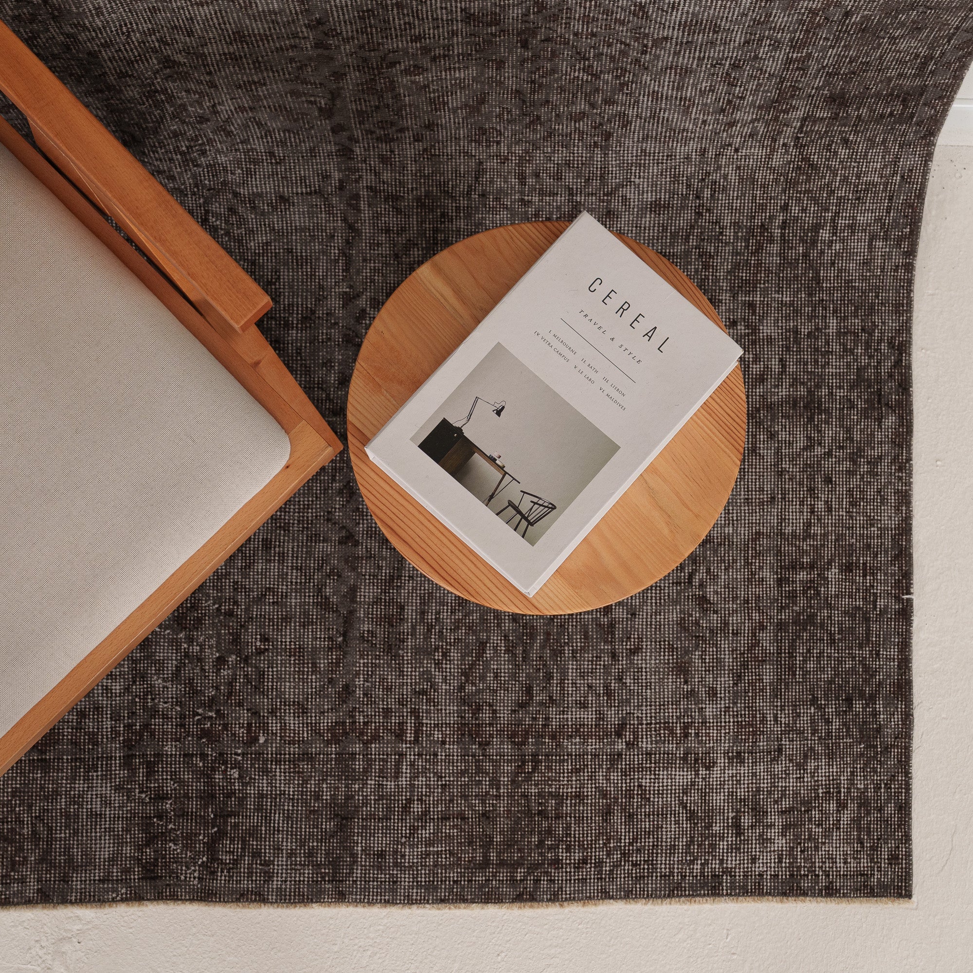 Overdyed Gray Area Rug
