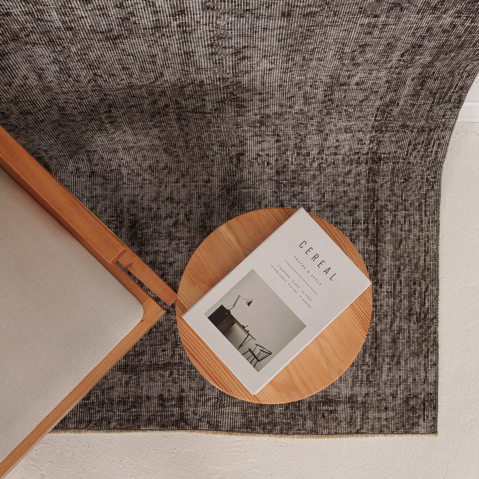 Overdyed Gray Area Rug