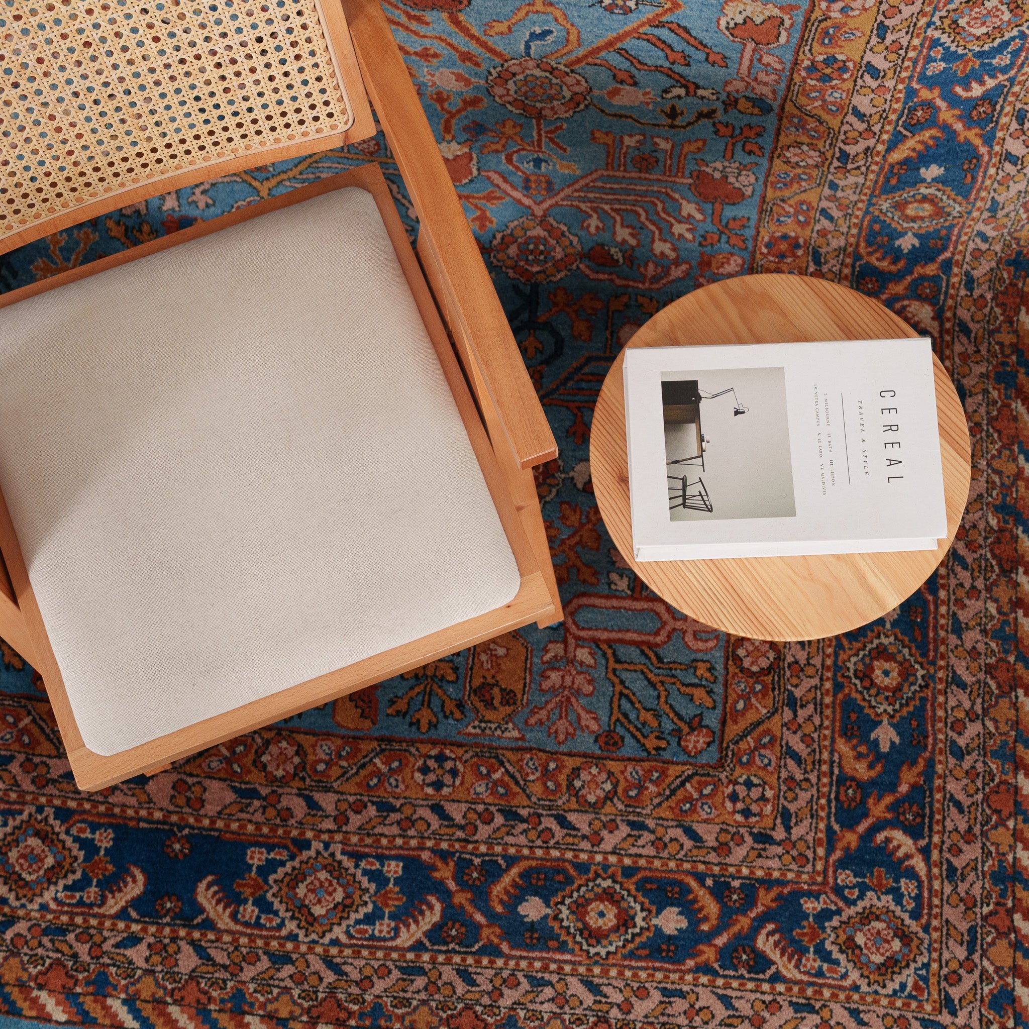 Oriental Blue Area Rug