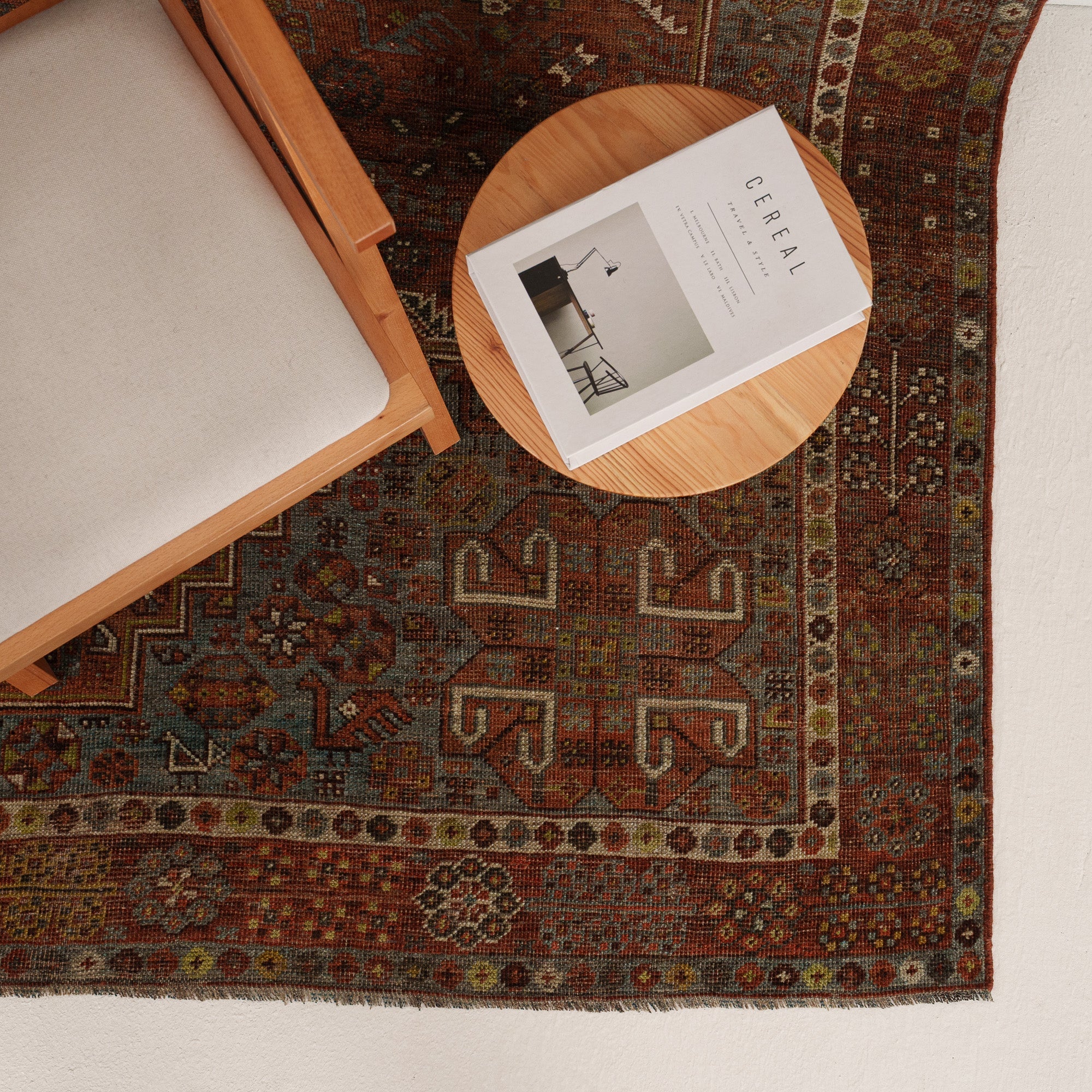 Antiquewashed Red Area Rug