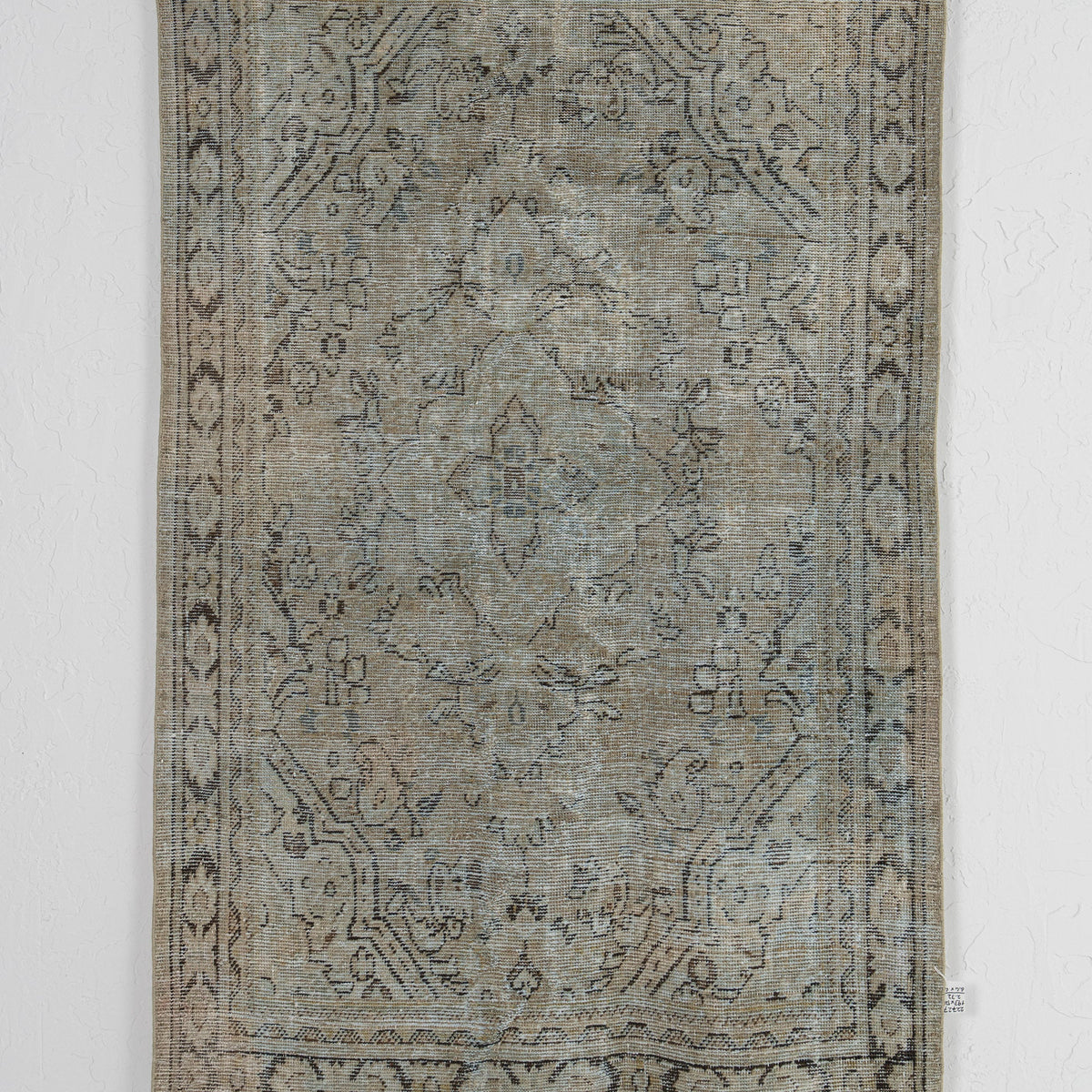 Handmade 4x6 area rug in blue, ideal for a cozy entryway, bedroom, hallway, living room