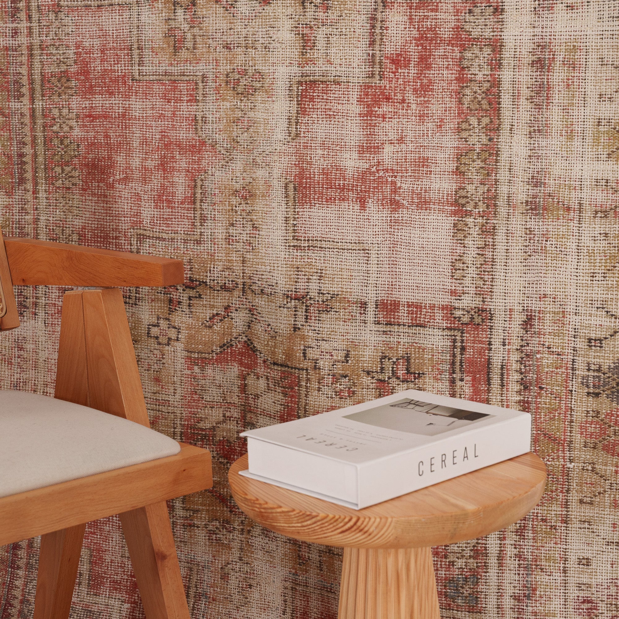 Antiquewashed Red Runner Rug