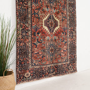 Red and Blue Area Wool Rug