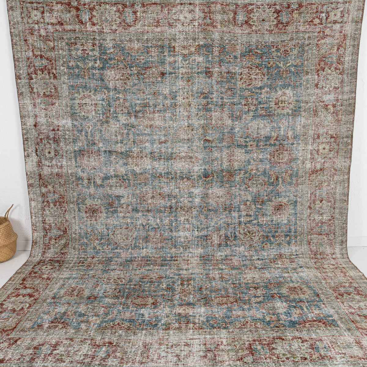 Handmade 8x11 area rug in , ideal for a cozy living room, bedroom, office, dining room, entryway