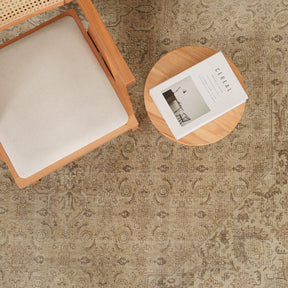 Antiquewashed Beige Area Rug