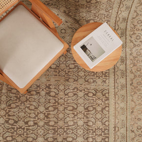 Antiquewashed Brown Area Rug