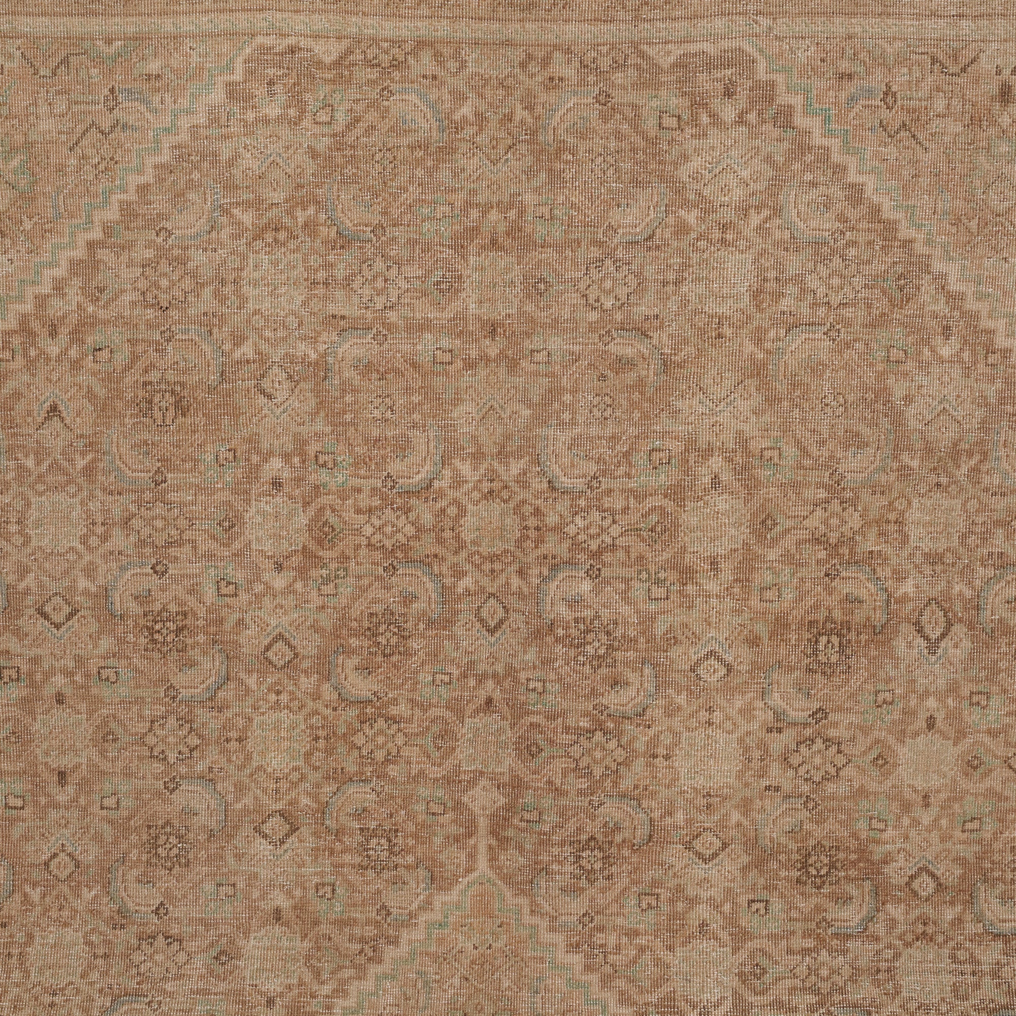10' x 14' - Vintage Persian Area Rug, Brown - Bellona | Kuden Rugs