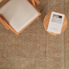 Antiquewashed Beige Area Rug