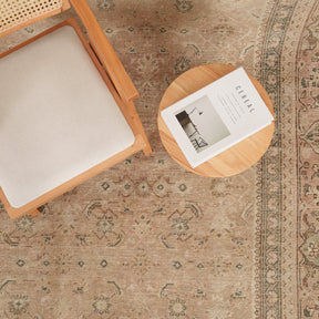 Antiquewashed Beige Area Rug