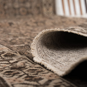 Antiquewashed Brown Runner Rug