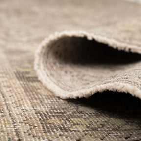 Antiquewashed Brown Runner Rug
