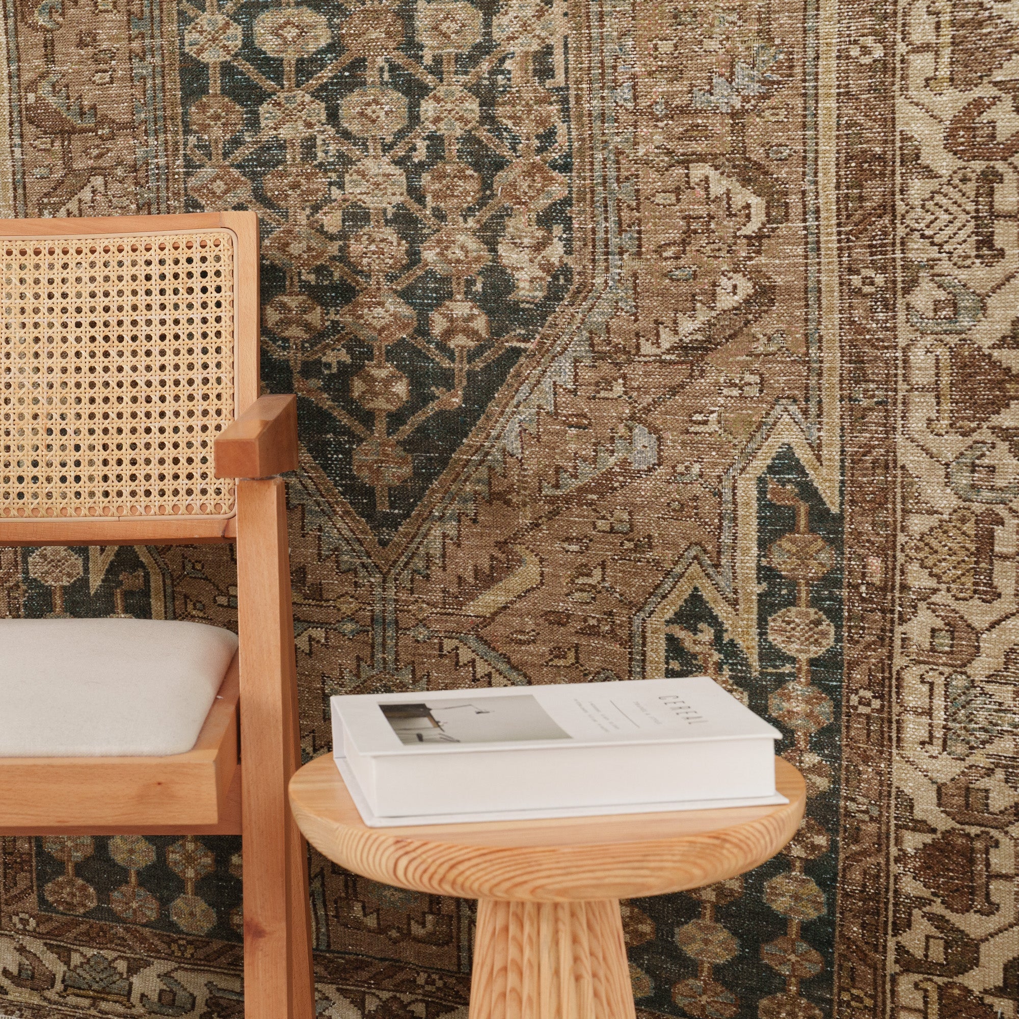 Teldavinda - Vintage Persian Small Rug