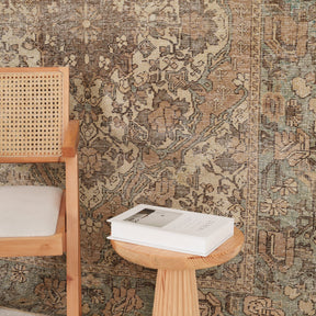 Antiquewashed Brown Area Rug
